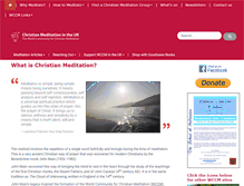 Tablet Screenshot of christianmeditation.org.uk