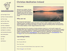 Tablet Screenshot of christianmeditation.ie